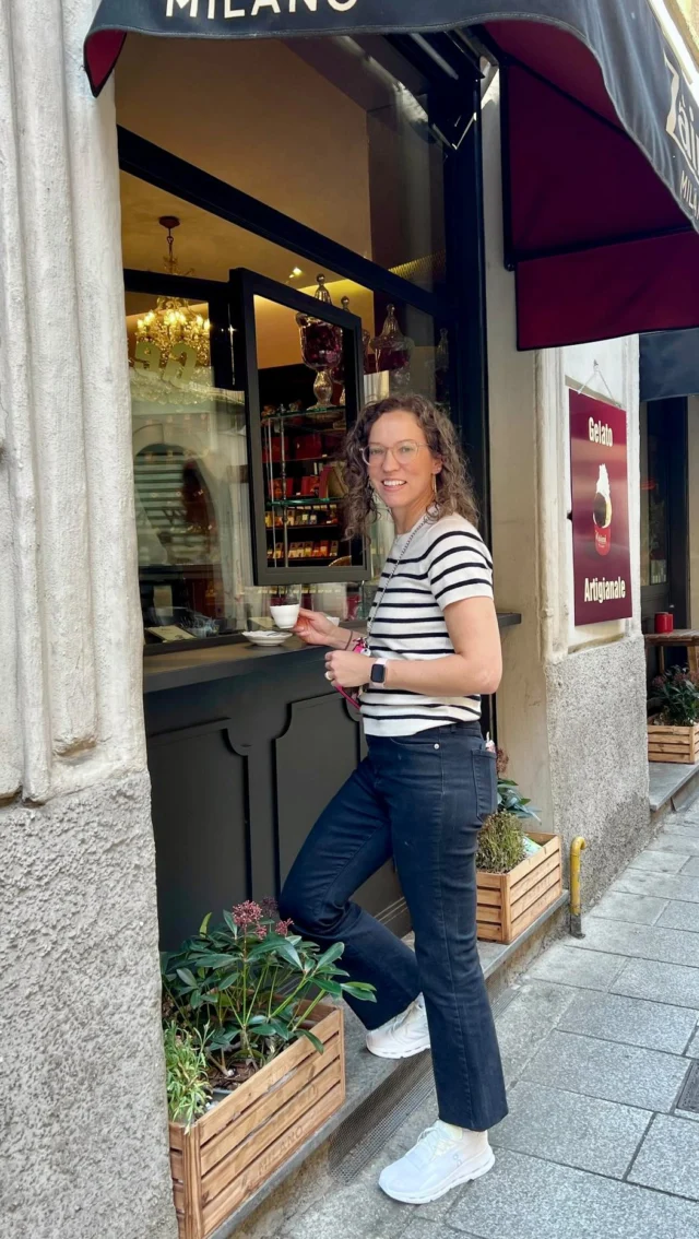 Trading my usual meal plan for a delicious Italian adventure! ✈️ Landed in Milan, immediately grabbed an espresso for energy w/o the crash!! 😍☕️. ✅ Next up: pizza perfection and gelato dreams. ✨ #milan #italyadventures #foodietravel #dietitianlife #butfirstcoffee #pizzatime #gelatoday #travelgram